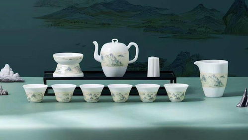 千里江山茶具 意叁陶瓷重拾中式茶器審美,上演陶瓷版只此青綠